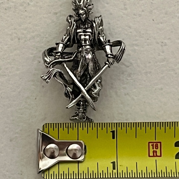 Dragonball Z Vegeta Double Sword Charm Pendant Necklace Goku - Picture 9 of 9